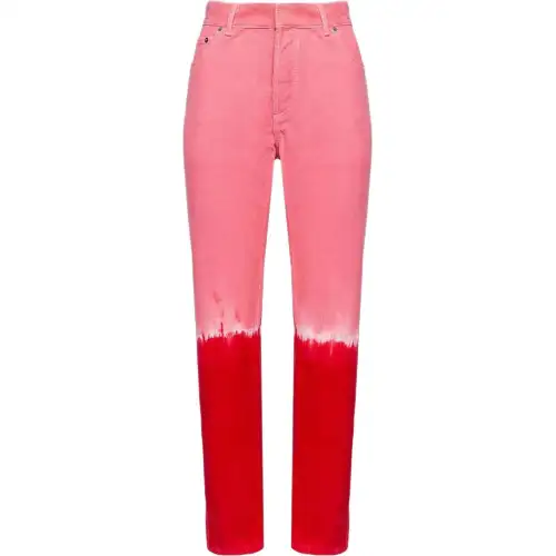 DIOR Casual Pants Women's Pink Moderate Straight Fit Pants