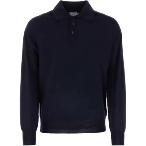 Bottega Veneta Long Sleeved Knitted Polo Shirt