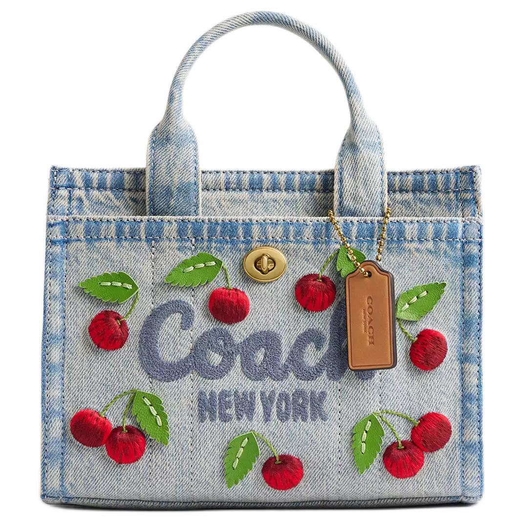 Женская сумка COACH Cargo 20 (синяя джинсовая)