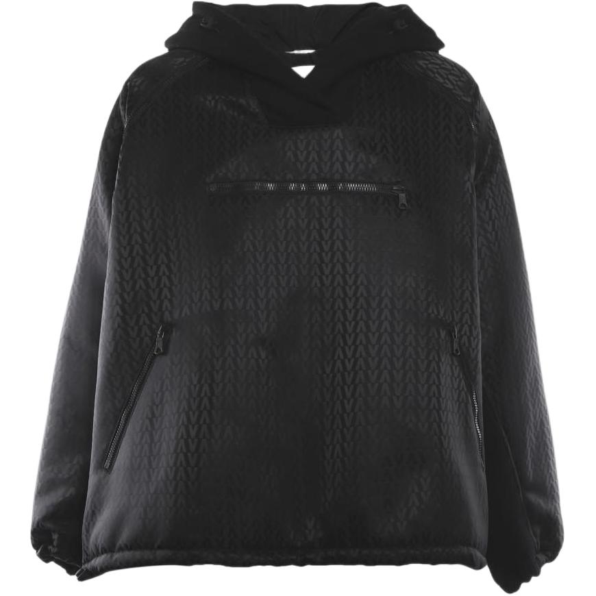 Мужская куртка Valentino Logo (черная)