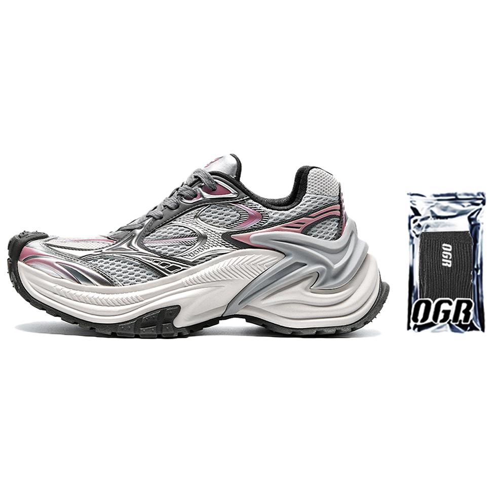 OGR Cobra Low top Casual Training Running Shoes Women’s Gray Pink