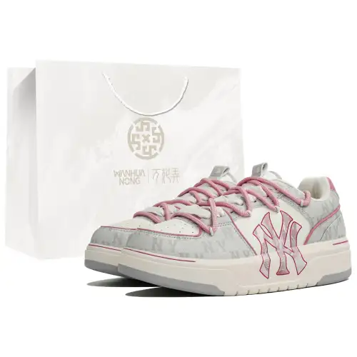 MLB Chunky Liner 24SS Kaleidoscope, Strawberry Milk Candy, Shopping Bag Abrasion Resistant Low top Skateboard Shoes