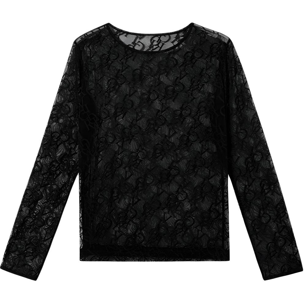 Женская пижама Victoria's Secret Mesh (черная)