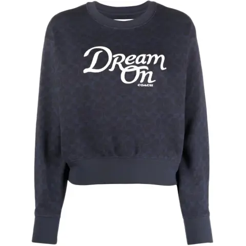 COACH Sweatshirt Women's Dark Blue