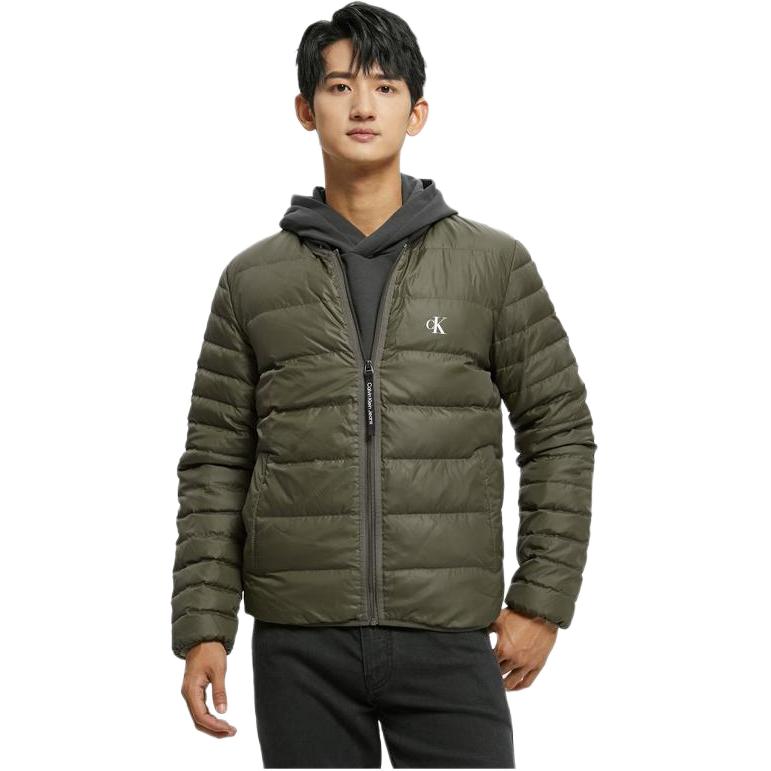 Мужской пуховик CALVIN KLEIN Bomber Jacket (темно-зеленый)