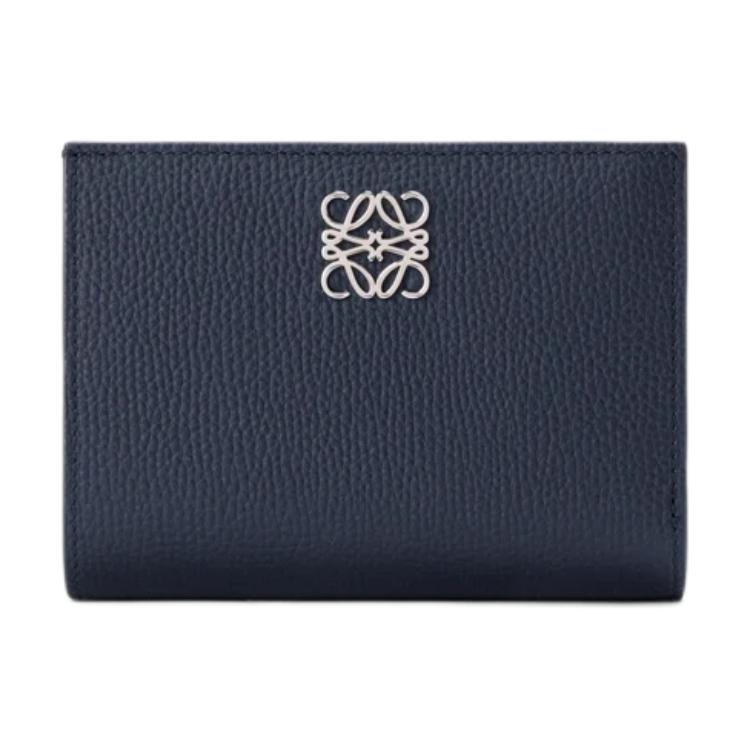 Женский кошелек LOEWE Anagram (темно-синий)
