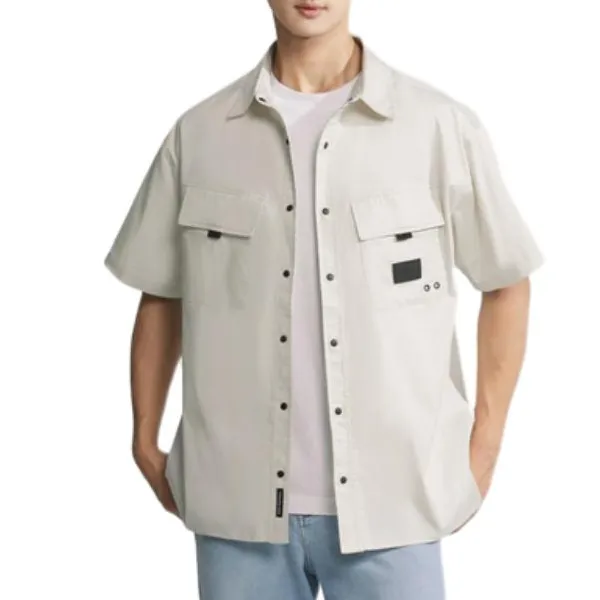 CALVIN KLEIN Shirt Men's Cow Ivory