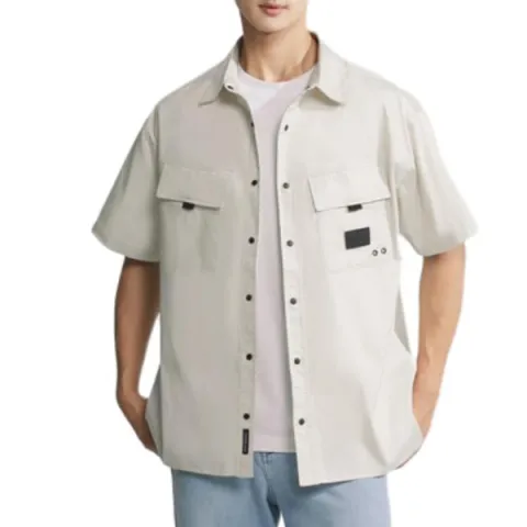 CALVIN KLEIN Shirt Men's Cow Ivory