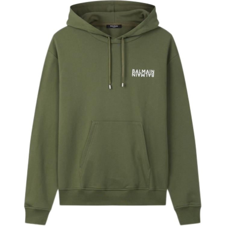 Мужское худи BALMAIN BALMAIN (хаки)
