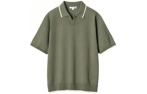 UNIQLO x JWANDERSON Uniqlo Jw Anderson Co Branded Series SS24 Polo Shirt Men's Olive
