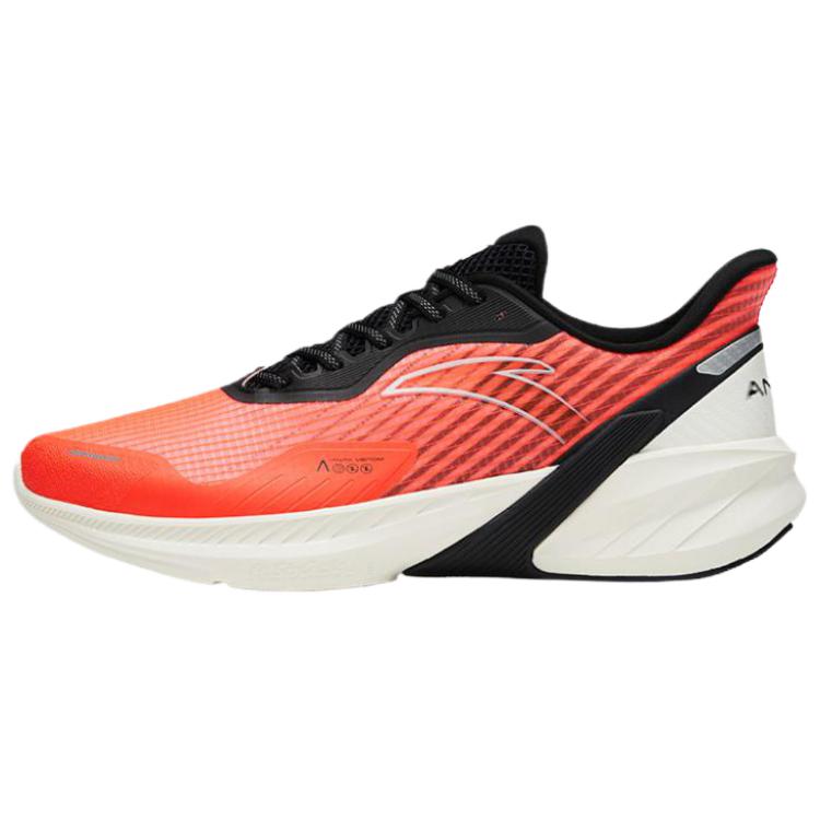 Anta DuCi4 Mesh Cushioning Slip Resistant Low top Cushioning Slip Resistant Running Shoes Men's Red Black