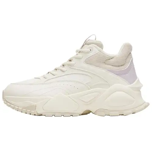 Anta Minimalist Style High top Casual Shoes Women's White
