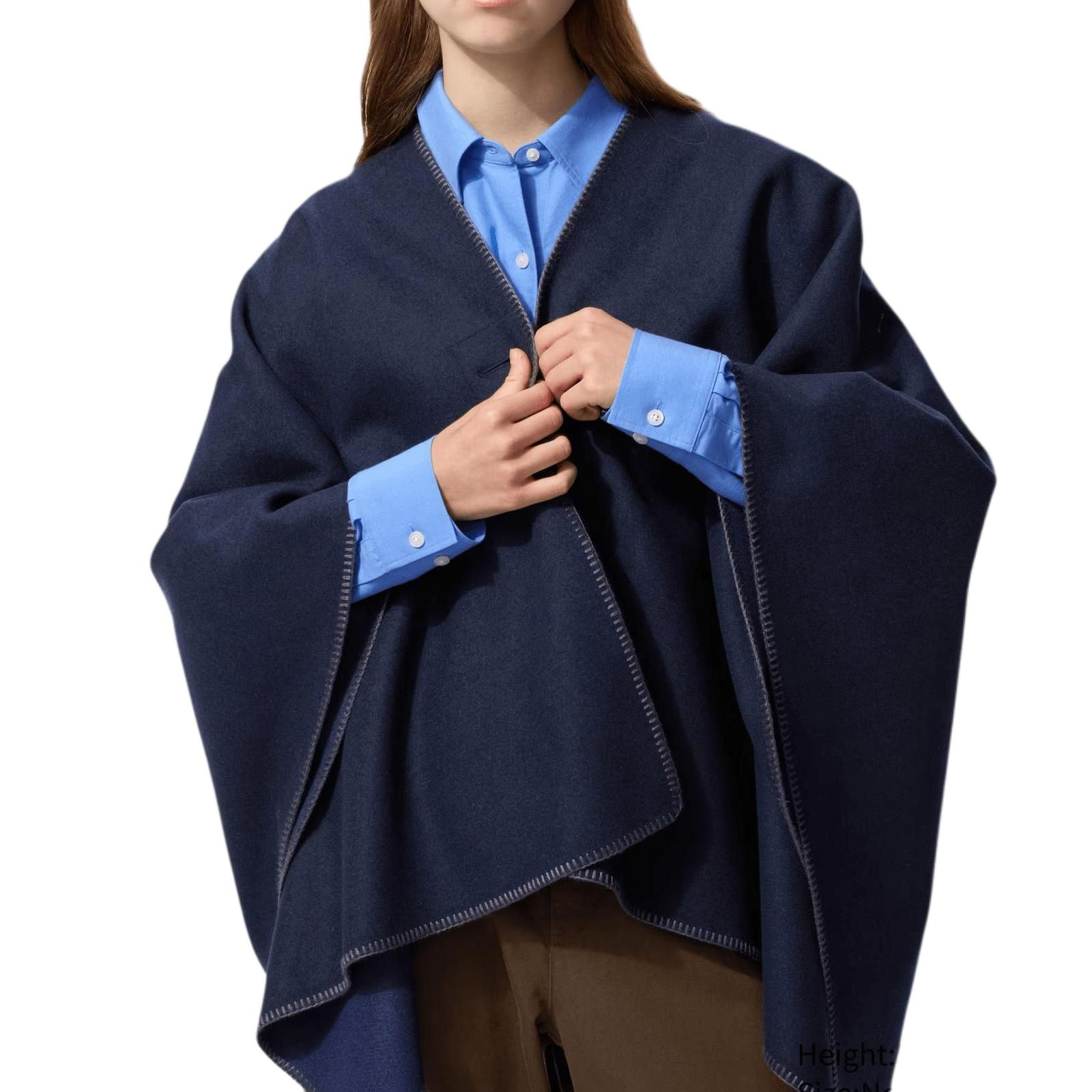 Женская накидка UNIQLO × JW Anderson (серая)