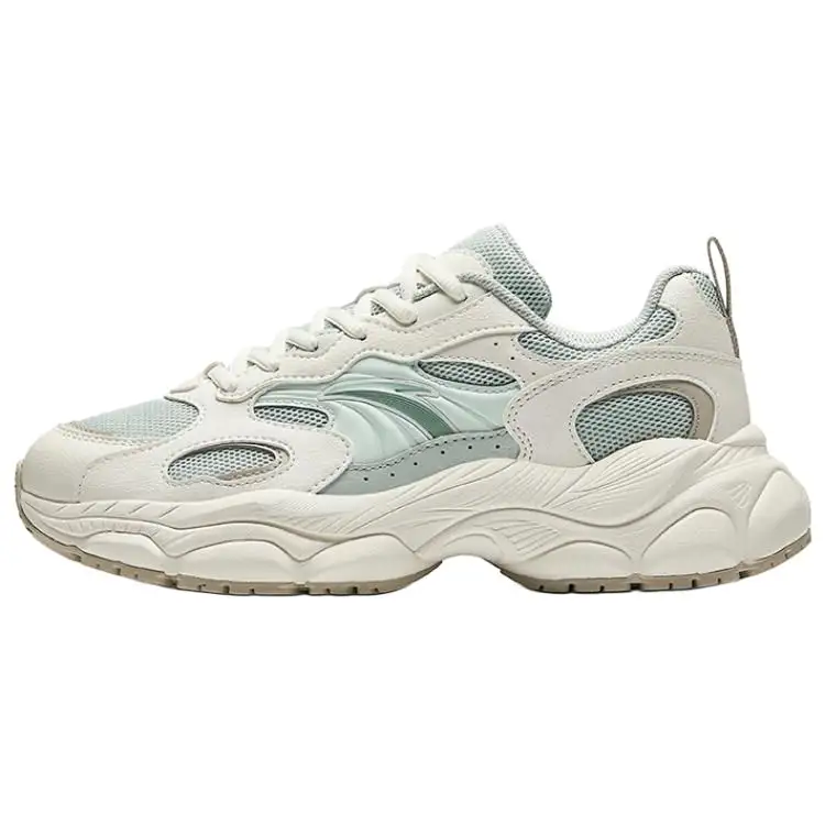 Anta Millennial Generation Abrasion Resistant Cushioning Coverage Low top Casual Shoes Women's White Green