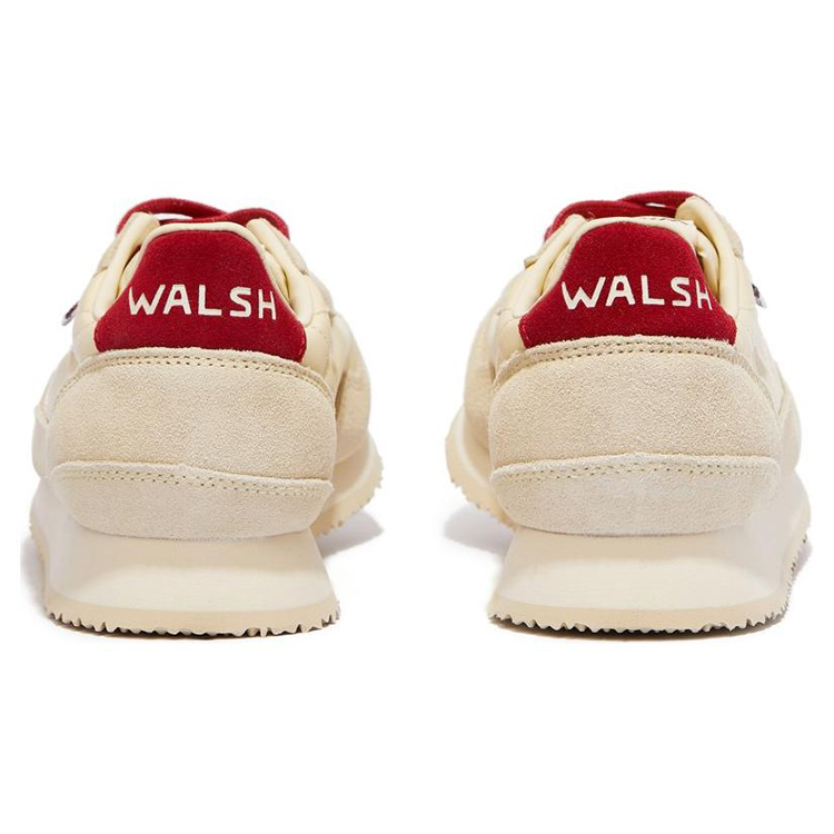 Norman Walsh Esl Low top Casual Shoes Unisex Ecru Burgundy