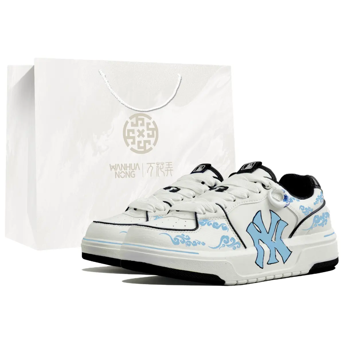 MLB Chunky Liner Slip Resistant Abrasion Resistant Slip Resistant Abrasion Resistant Low top Skateboard Shoes Unisex