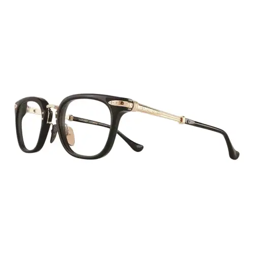 Chrome Hearts Irregular Shape Eyeglass Frames Unisex Black