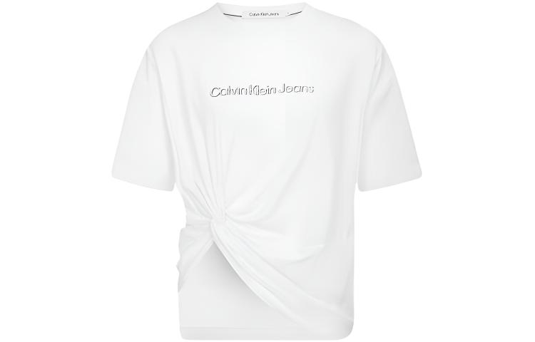 Женская футболка CALVIN KLEIN Logo Twist (белая)