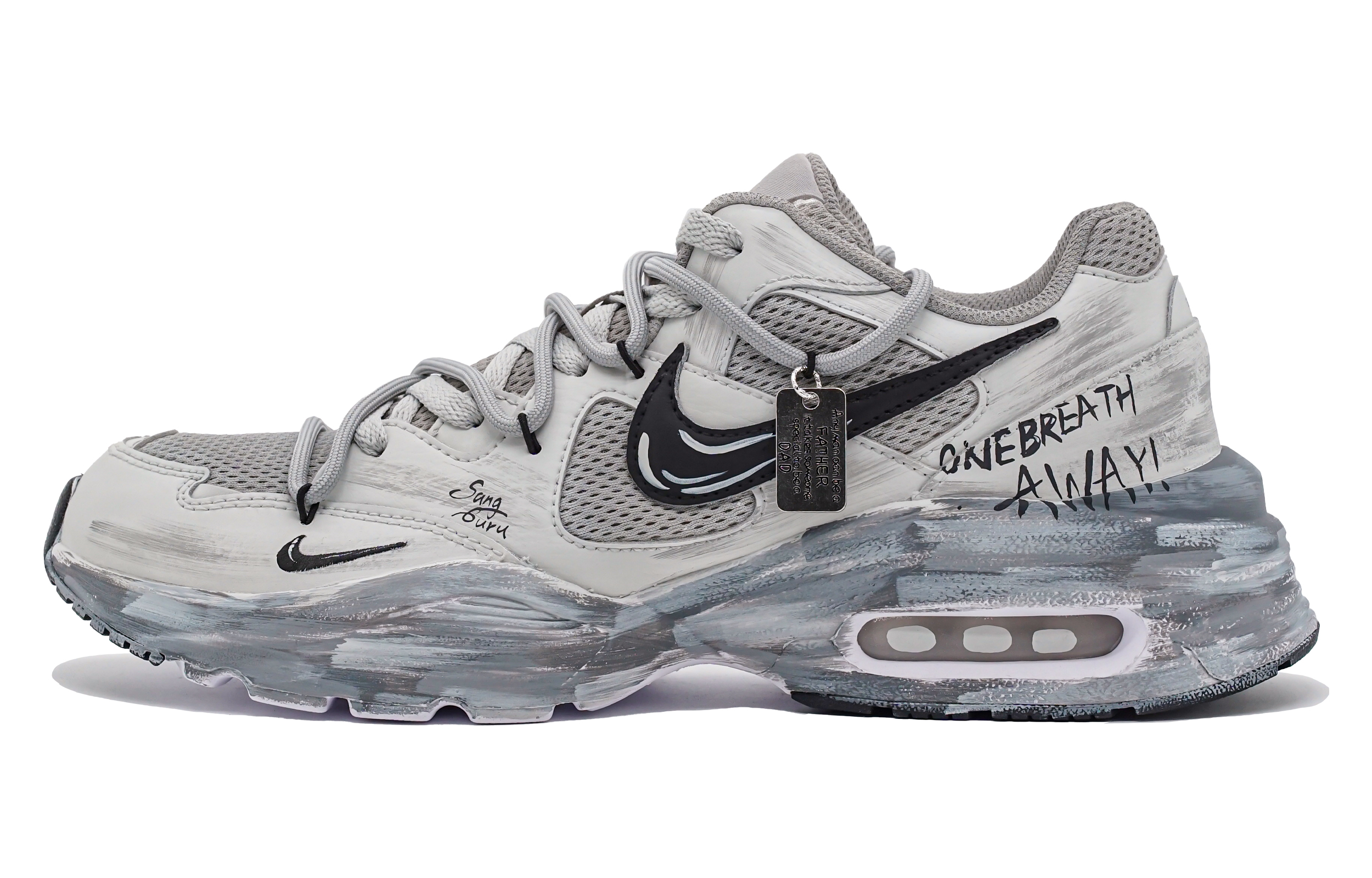 Nike Air Max Fusion Cushioning Slip Resistant Low top Running Shoes Women’s Gray Black