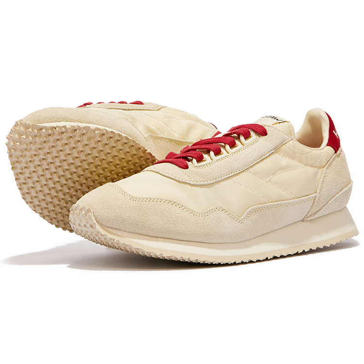Norman Walsh Esl Low top Casual Shoes Unisex Ecru Burgundy
