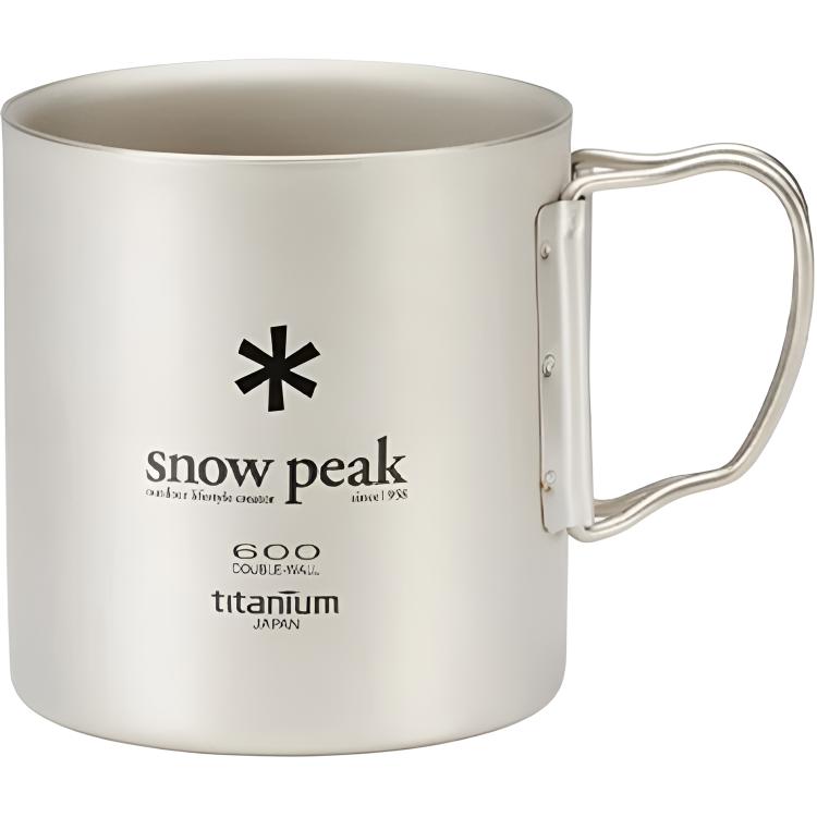 Кружка snow snow peak Snow Peak TiDouble 600ml (серебристая)