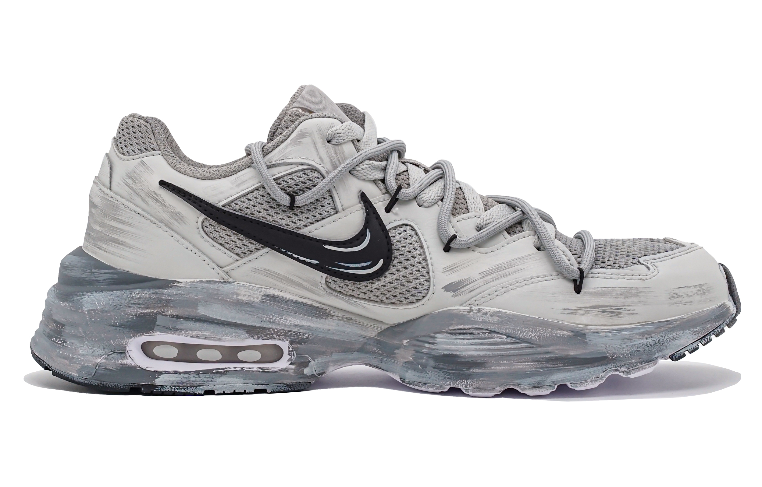 Nike Air Max Fusion Cushioning Slip Resistant Low top Running Shoes Women’s Gray Black