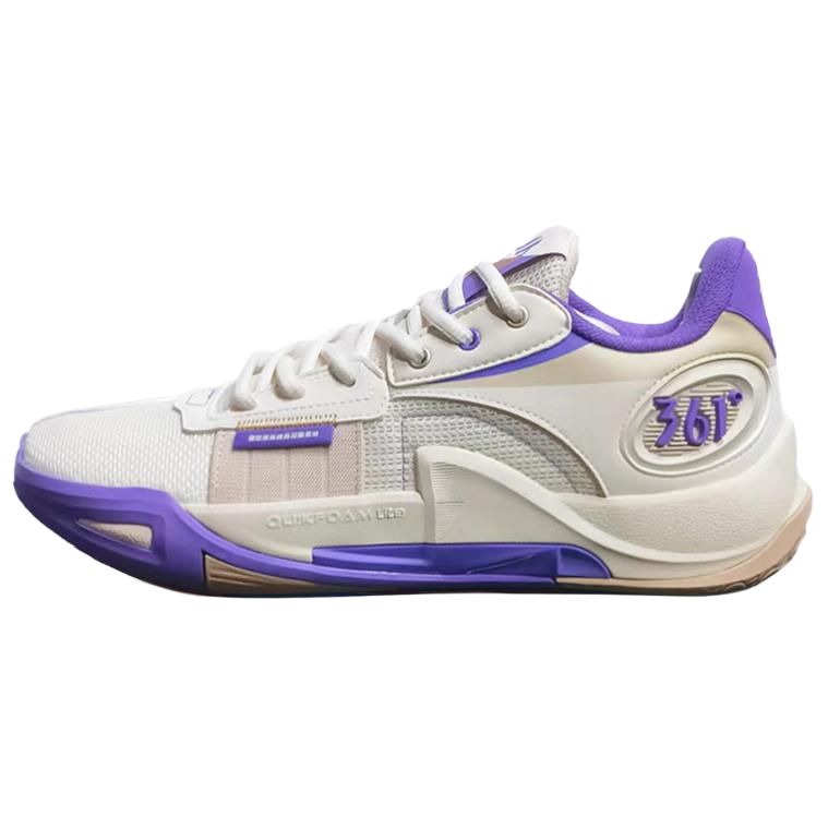 361° Mid top Basketball Shoes Men’s Beige Purple