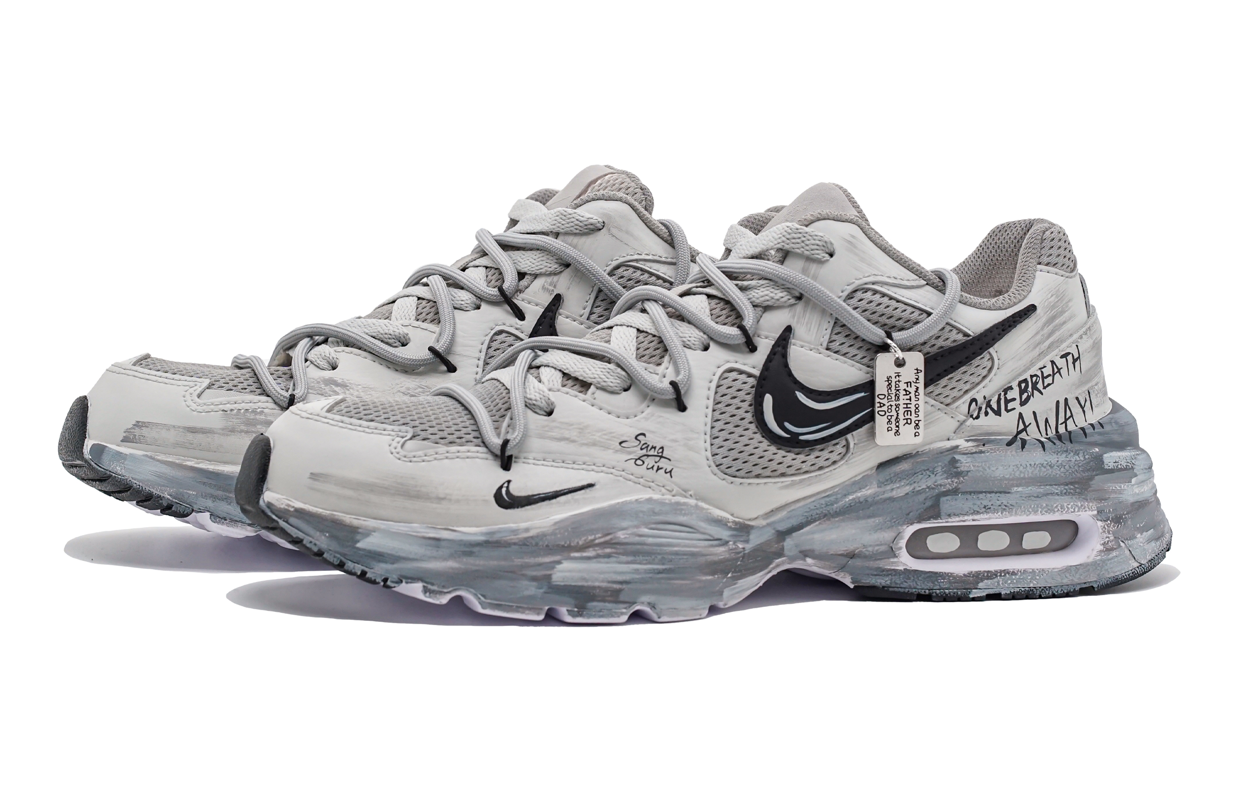Nike Air Max Fusion Cushioning Slip Resistant Low top Running Shoes Women’s Gray Black