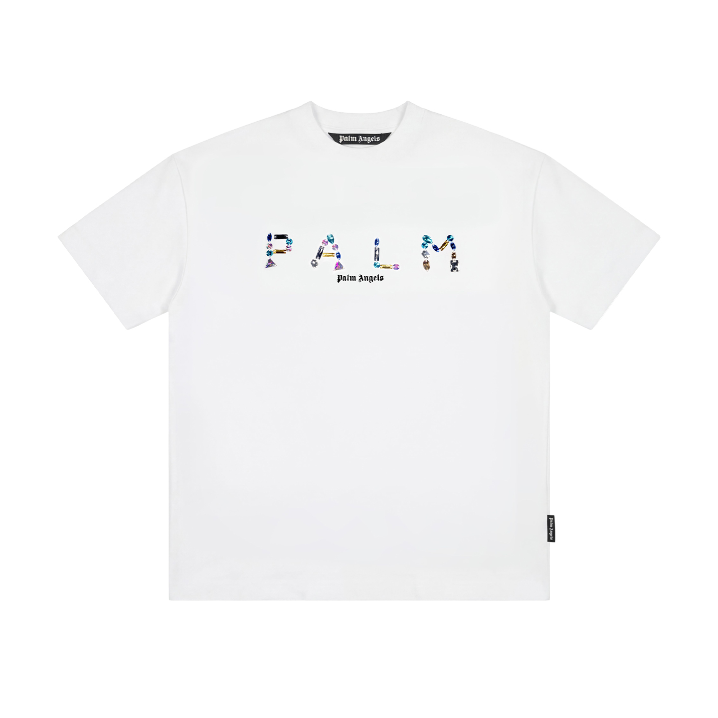 Футболка PALM ANGELS SS26 logoT (черная) — фото 7