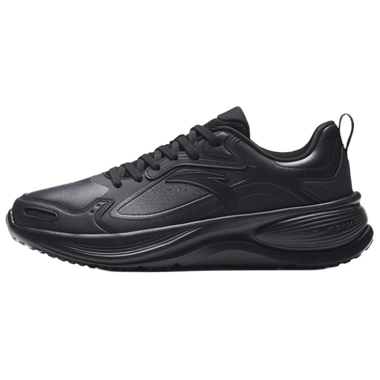 Anta Cloud Path Slip Resistant Abrasion Resistant Low top Running Shoes Men's Black