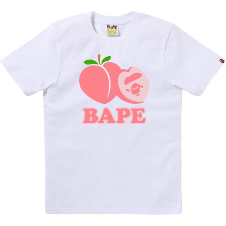 Женская футболка A BATHING APE SS26 Peach (розовая) — Розовый — фото 3