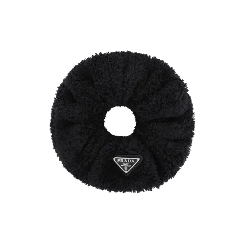 PRADA Logo Plaque Scrunchy