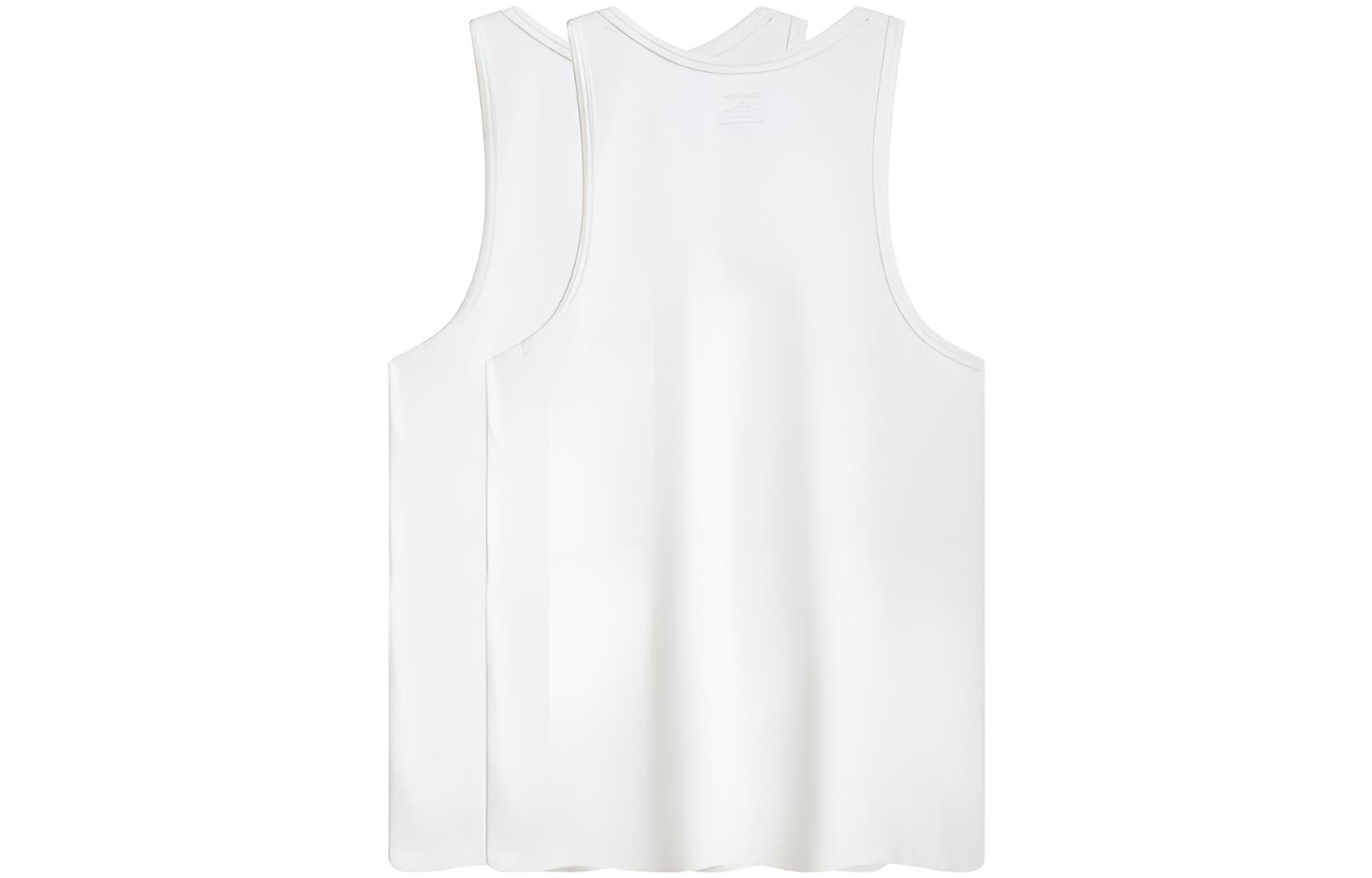Мужские майки CALVIN KLEIN (белые, 2 штуки)