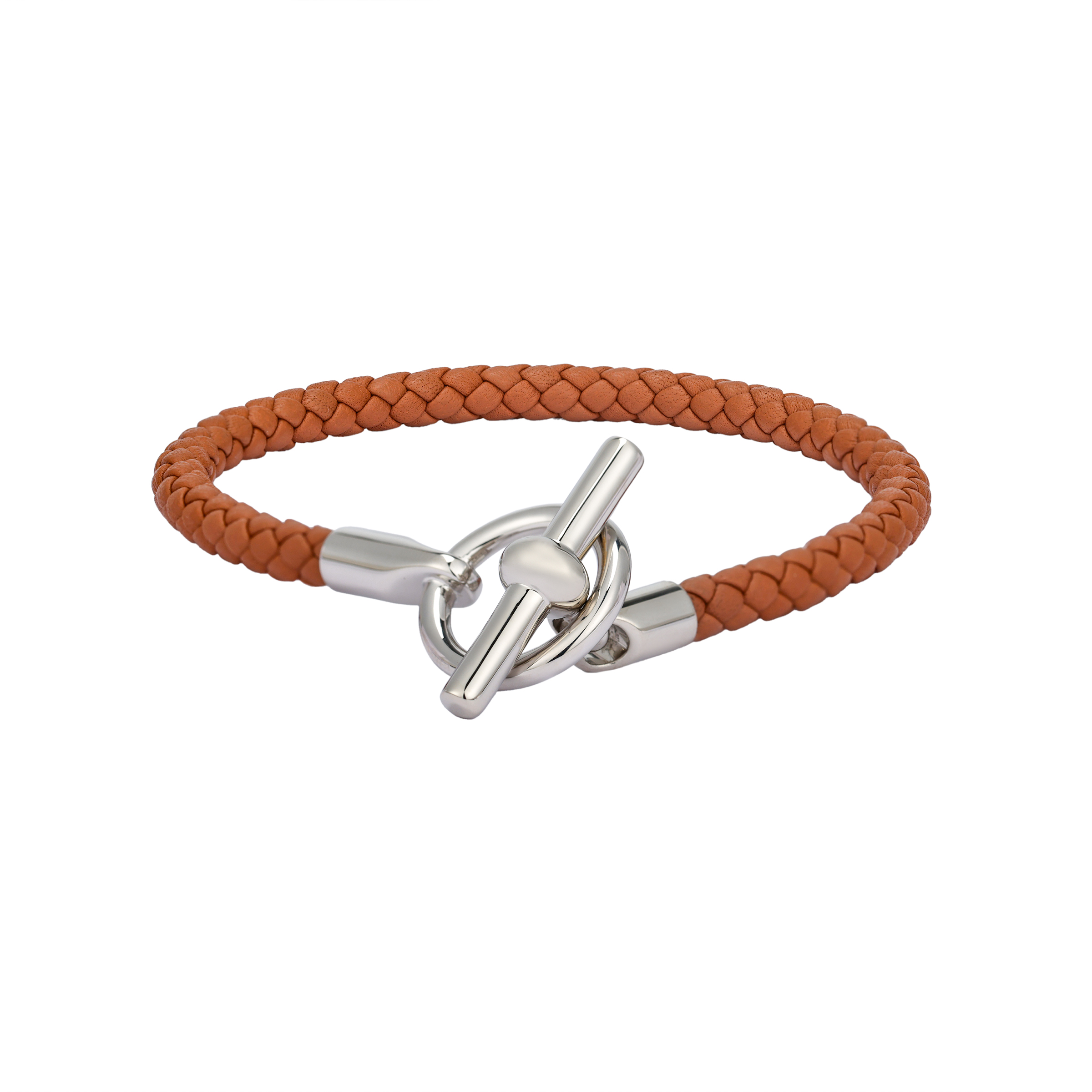 HERMES Glenan Leather Bracelets Unisex
