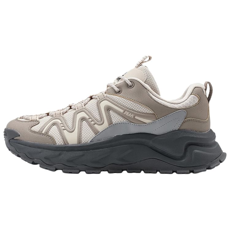 PEAK Hiking Shoes & Mountaineering Shoes Low top Outdoor Shoes Men’s Beige Yellow Light Gray