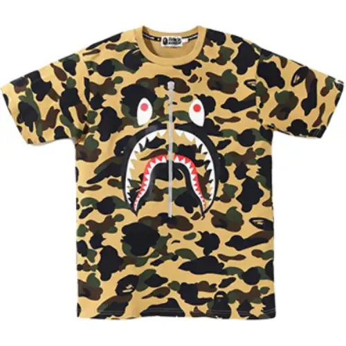 Bape 1st Camo Ponr Shark Tee