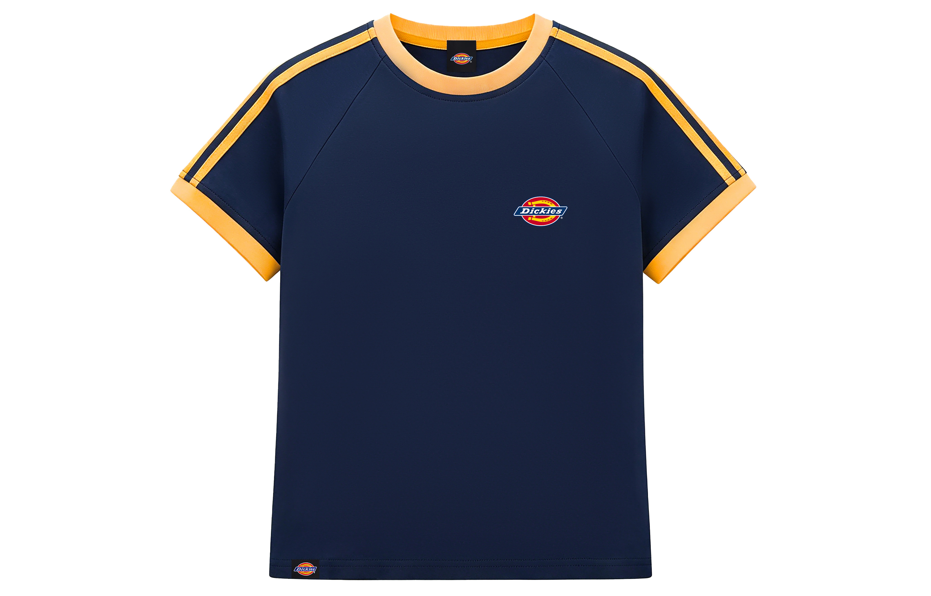 Женская футболка Dickies Striped Tee (розово-белая)