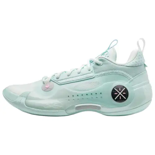 Li Ning WOW 10 Low top Basketball Shoes Men's Blue Green