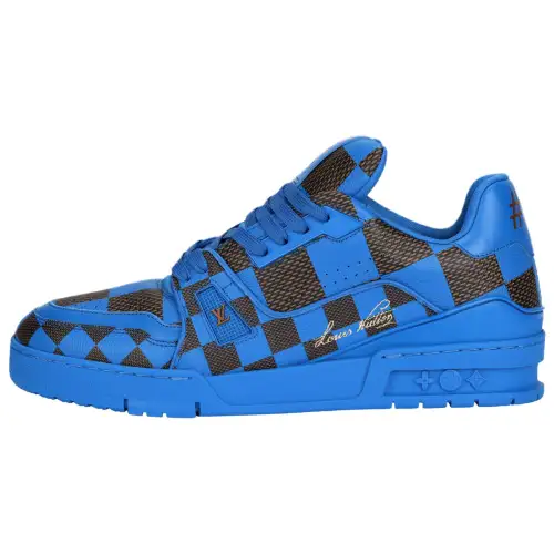 LOUIS VUITTON LV Trainer Sneaker Damier Pop Blue