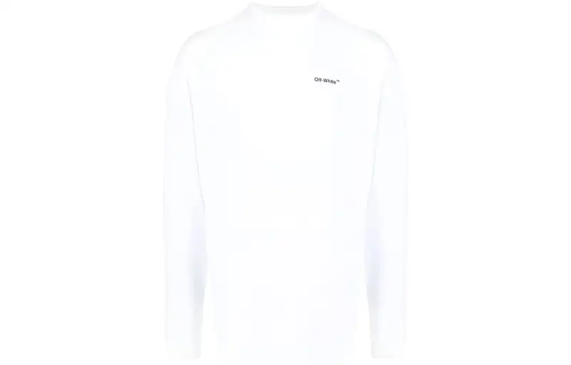OFF WHITE T Shirts Men's White Crew Neck Moderate
