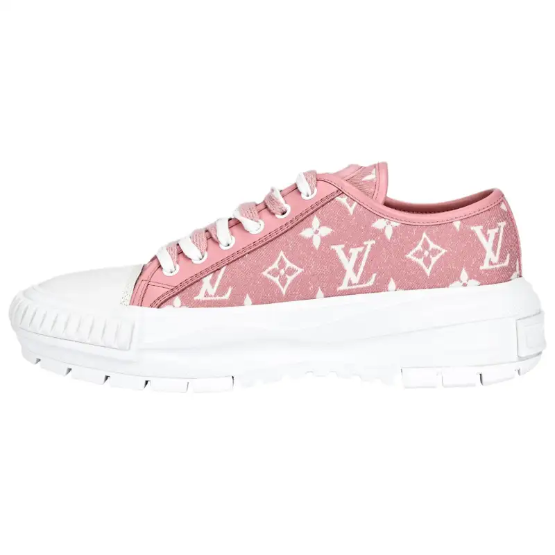 LOUIS VUITTON Squad Sneakers 'Pink Monogram' Women's