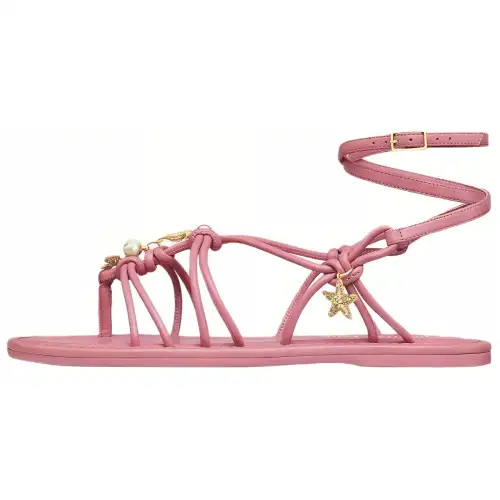 DIOR Dioriviera D Sand One Strap Sandals Women's Pink
