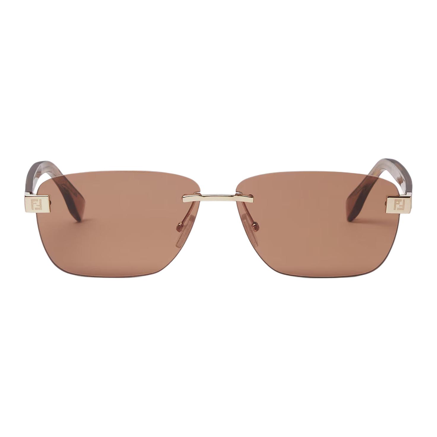 Очки Fendi (коричневые) — фото 2