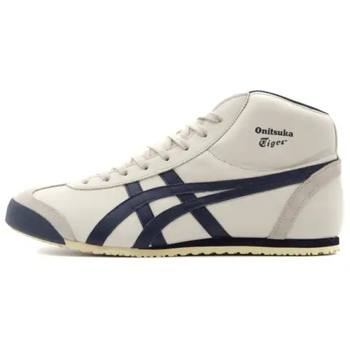 Onitsuka Tiger Mexico Mid Runner Cow Leather Cushioning Slip Resistant Abrasion Resistant Mid top Casual Running Shoes