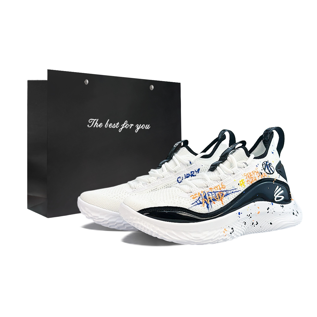 Under Armour Curry 8 Cushioning Slip Resistant Abrasion Resistant Breathable Coverage Lightweight Low top