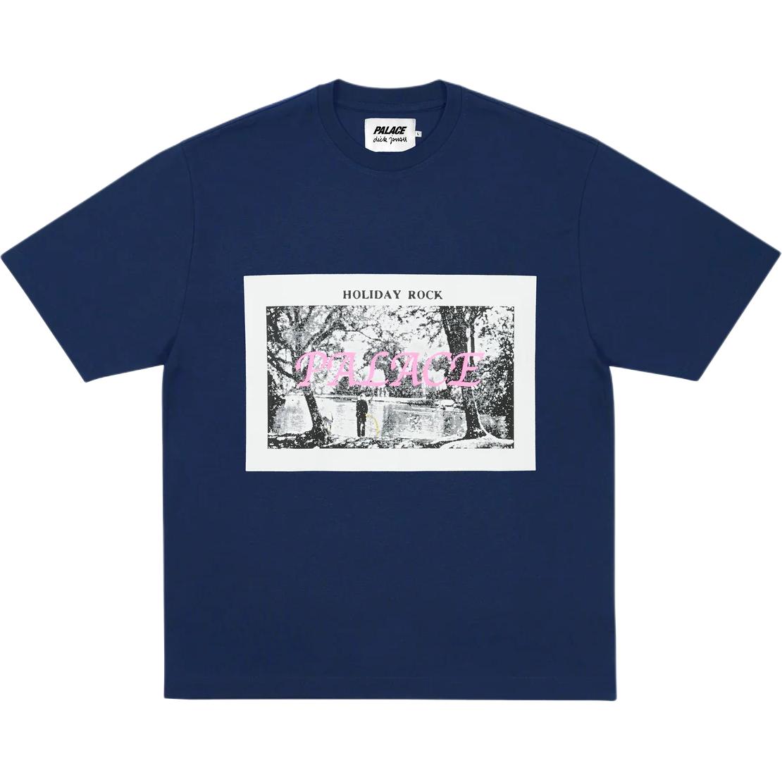 Футболка Palace PALACE SS26 drop2 DICK JEWELL T-SHIRT (темно-синяя)