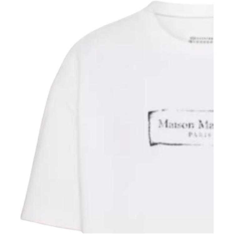 Футболка Maison Margiela SS25 520 Logo (белая) — фото 3