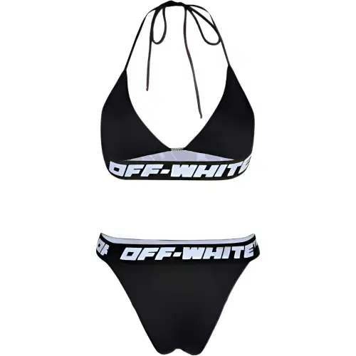 OFF WHITE FW22 Two Piece Swimsuit Slim Fit Women's Black