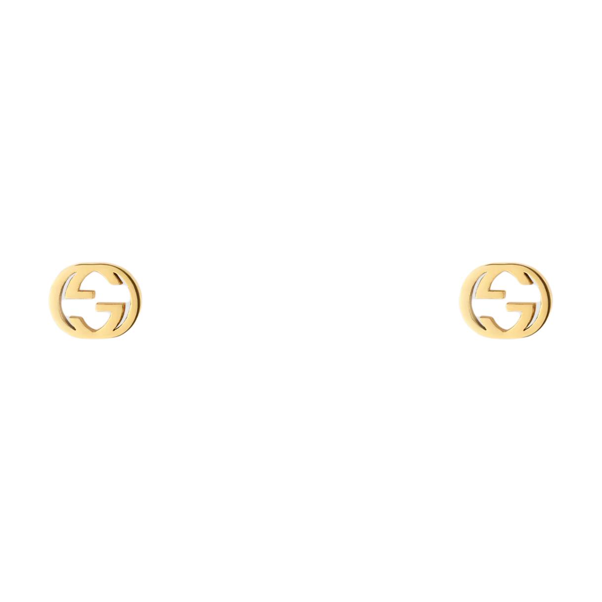 Женские серьги Gucci Interlocking (золотые)