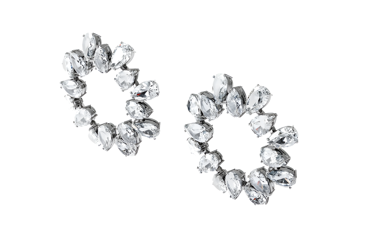 Женские серьги Swarovski Matrix Millenia (серебристые)